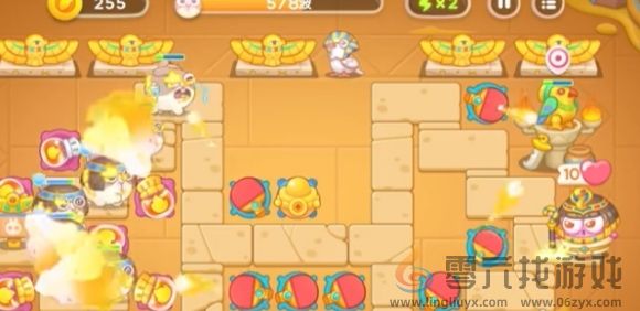 保卫萝卜4法老归来第6关通关攻略(图4)