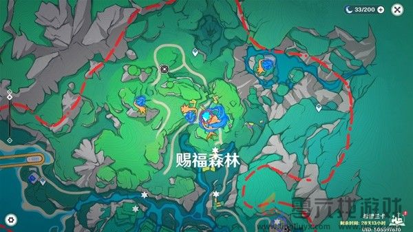 原神赐福森林欢声飞羽全位置攻略(图19) 原神赐福森林欢声飞羽全位置攻略(图19)