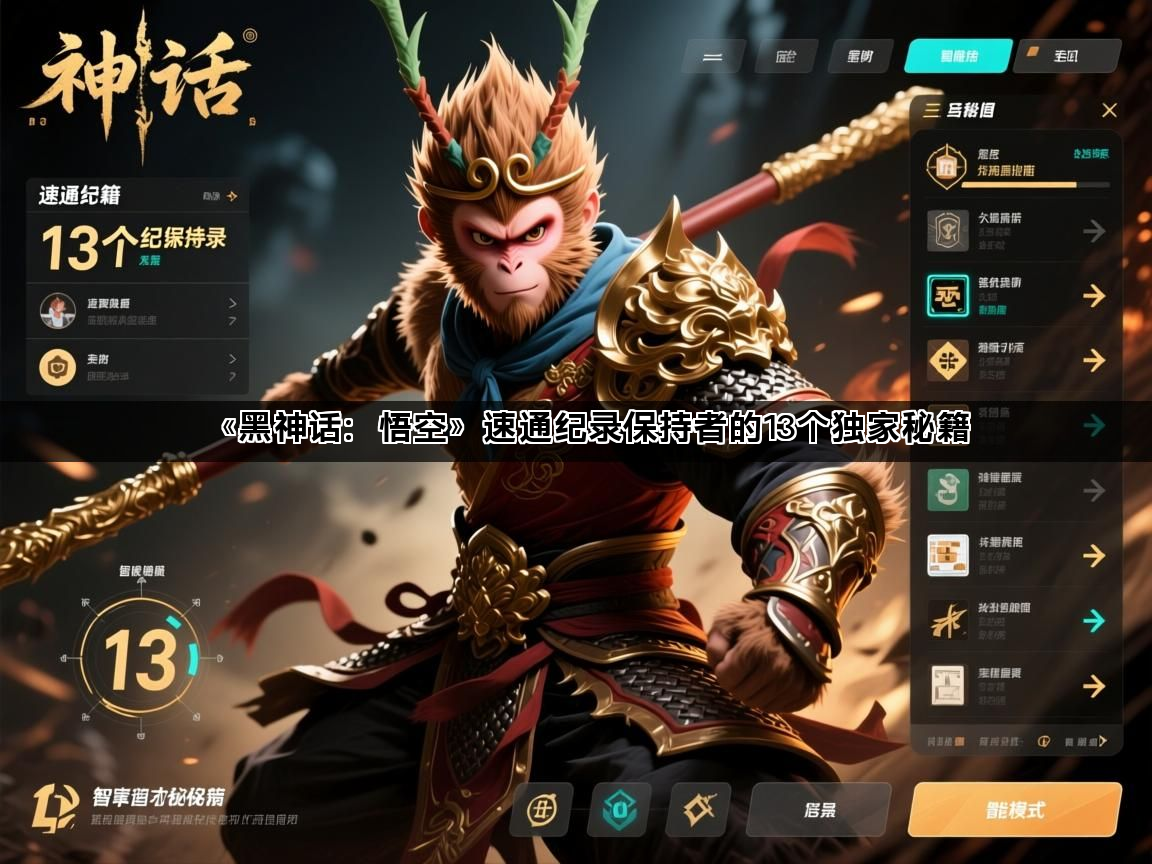 《黑神话：悟空》速通纪录保持者的13个独家秘籍(图1)